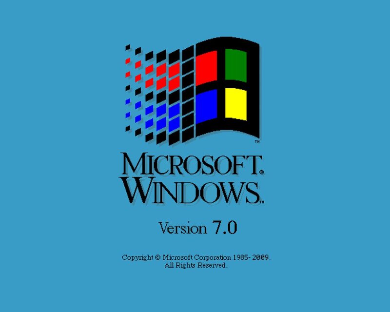 Microsoft Windows 7.0 startup screen
