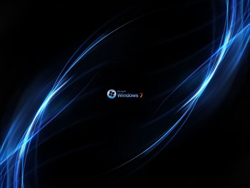 Microsoft Windows 7 Logo — Black, Dynamic