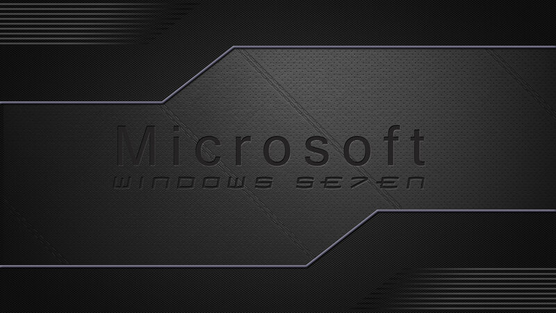 Microsoft Windows 7 Logo — Black
