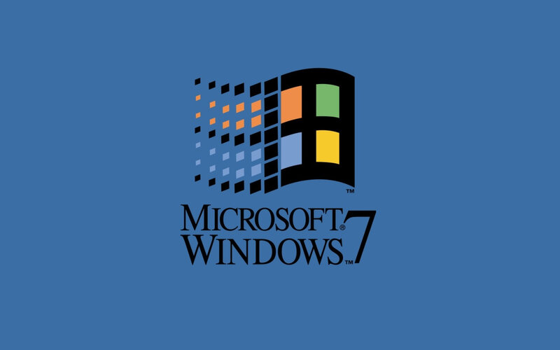 Microsoft Windows 7 Logo — Blue, Neutral