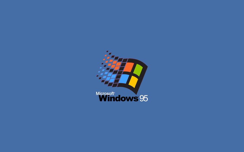 Microsoft Windows 95 Logo — Blue