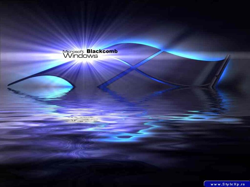 Microsoft Windows Logo — Blue, Dramatic