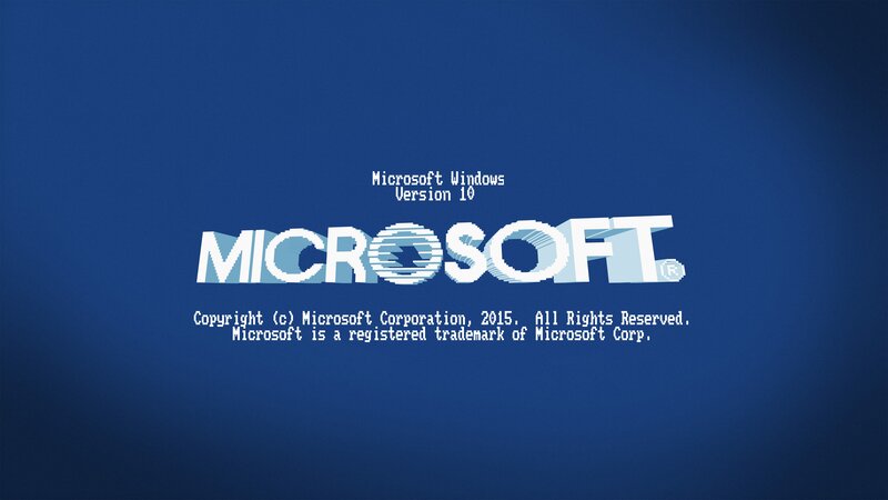 Microsoft Windows Logo — Blue, Minimalist