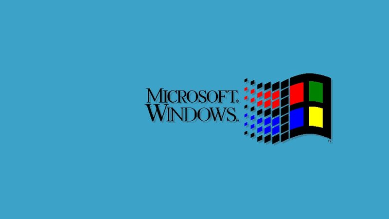Microsoft Windows Logo — Blue, Neutral, Vector Art, Text