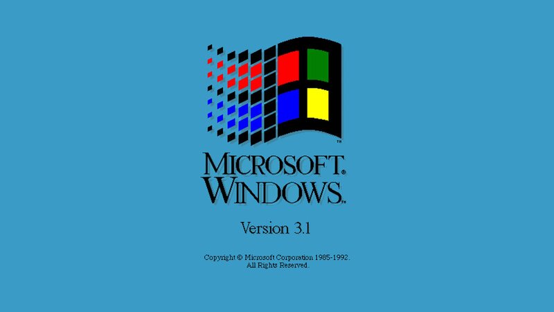 Microsoft Windows Logo — Blue, Neutral, Vector Art