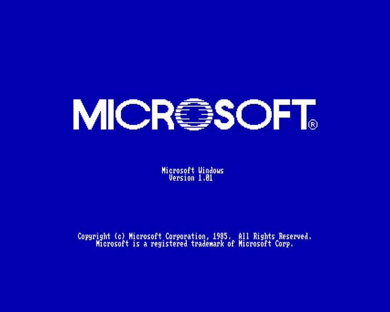 Microsoft Windows Startup Screen — Blue