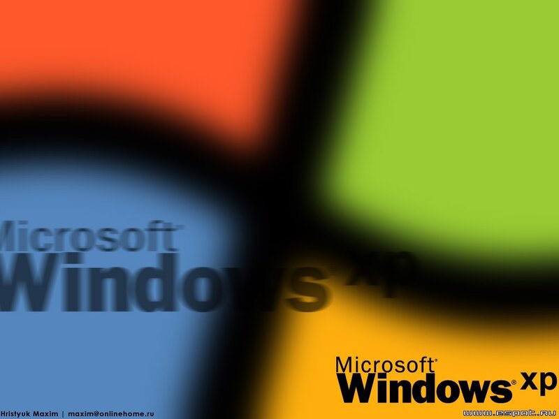 Microsoft Windows XP Logo — Blue, Abstract