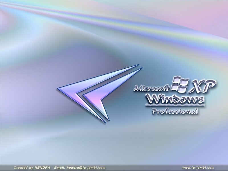 Microsoft Windows XP Logo — Blue, Futuristic