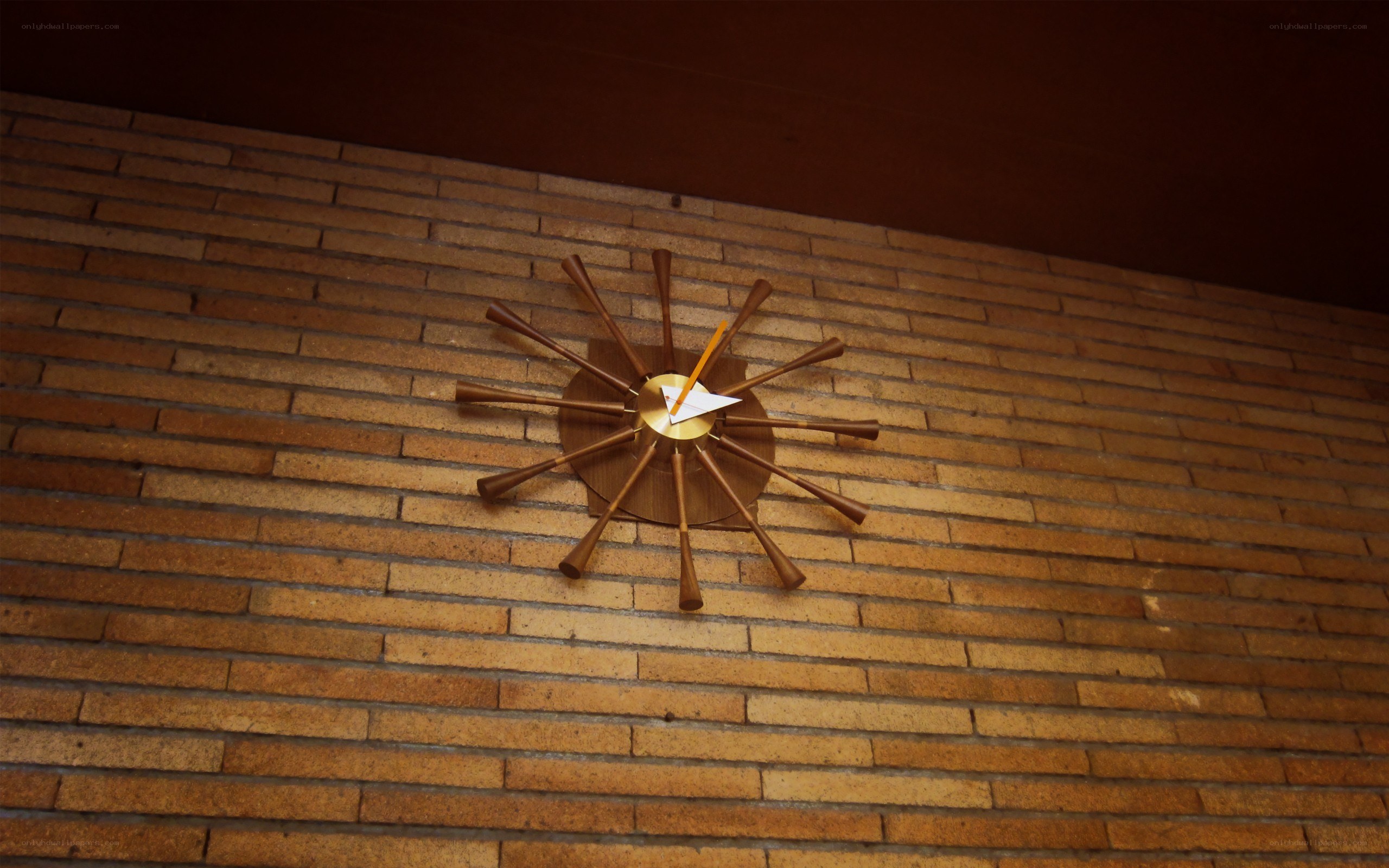 mid-century wall clock
