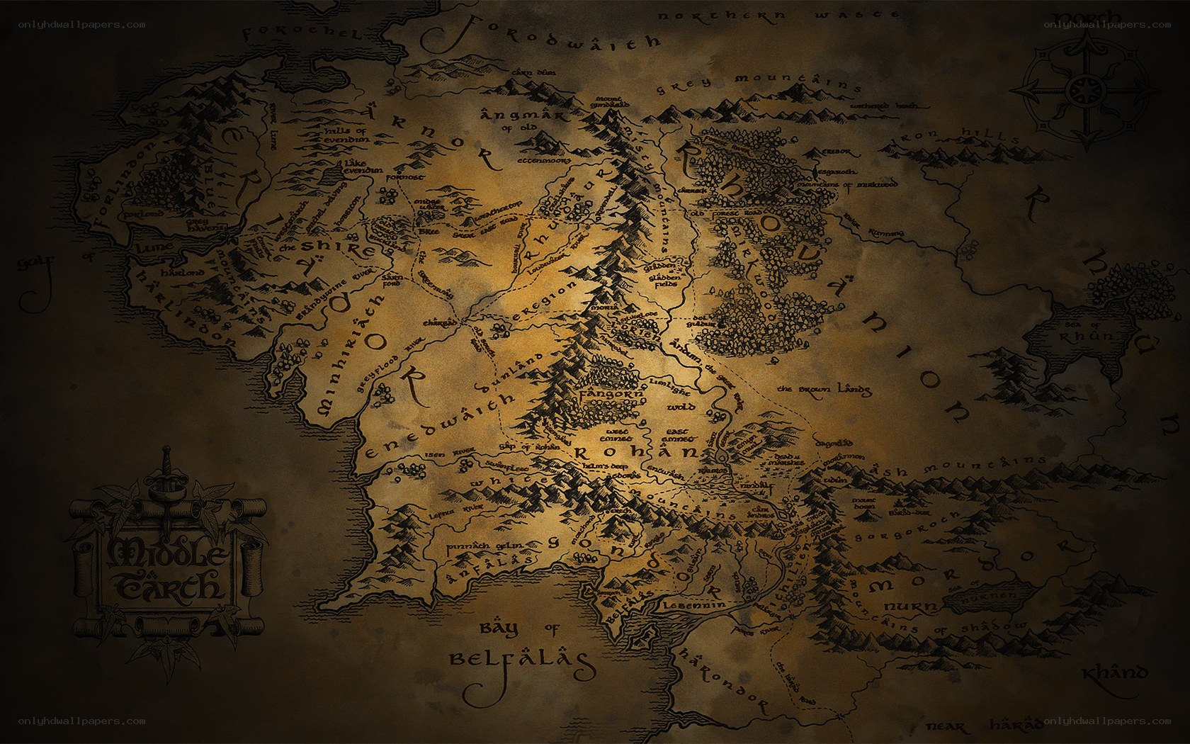 Middle-earth map