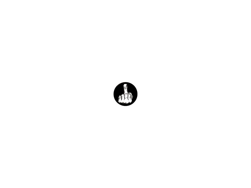 middle finger gesture icon