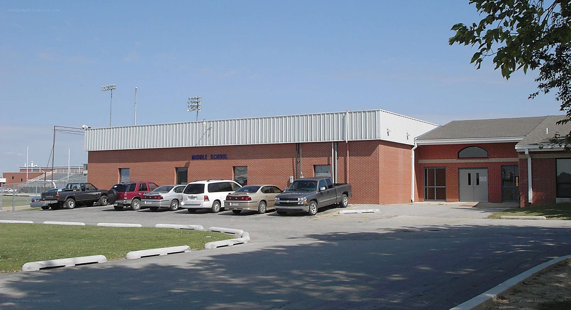 Middle school building exterior