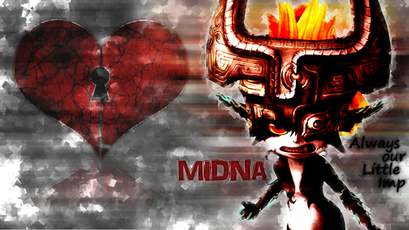 Midna Character with Cracked Heart