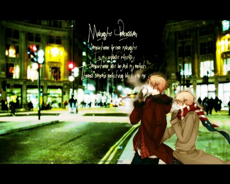 Midnight street couple