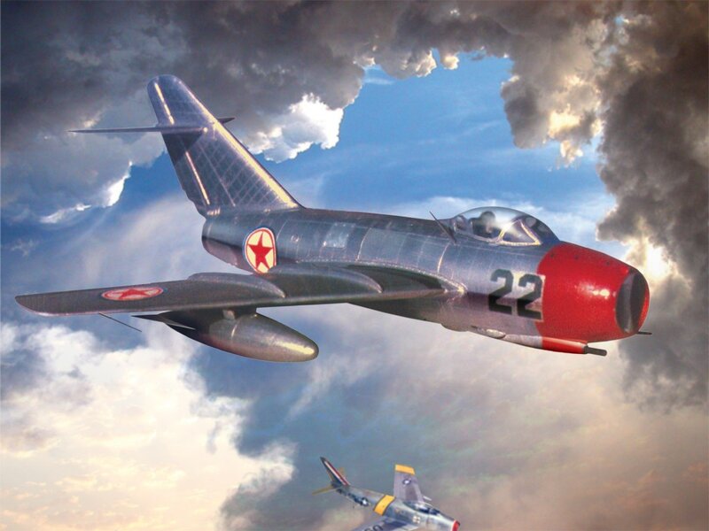 MiG-15 in combat flight
