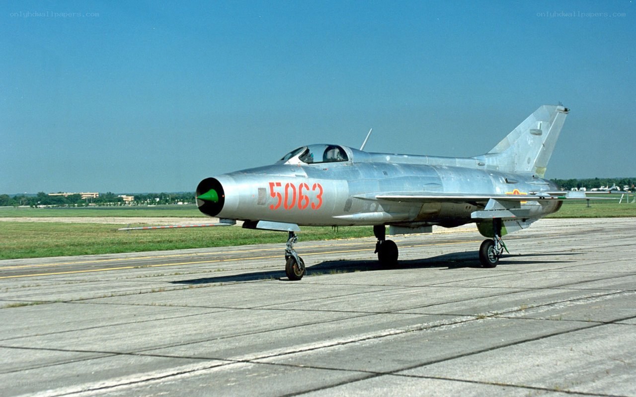 MiG-19 jet on runway