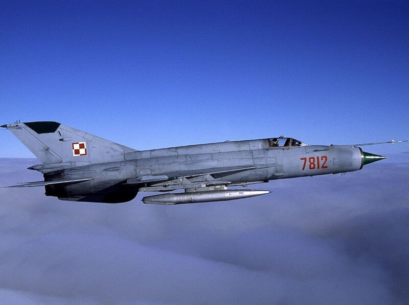 Mig-21 Fighter Jet — Blue