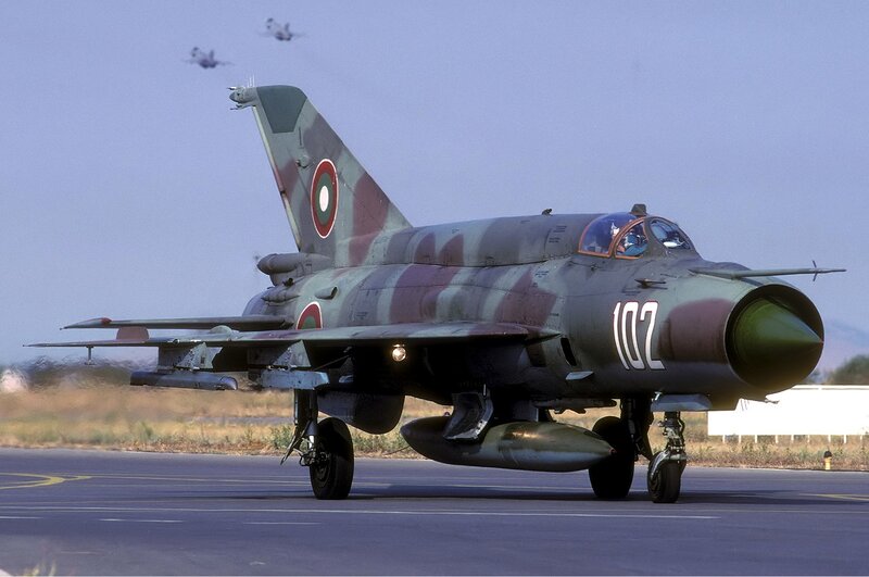 Mig-21 Fighter Jet — Gray, Calm