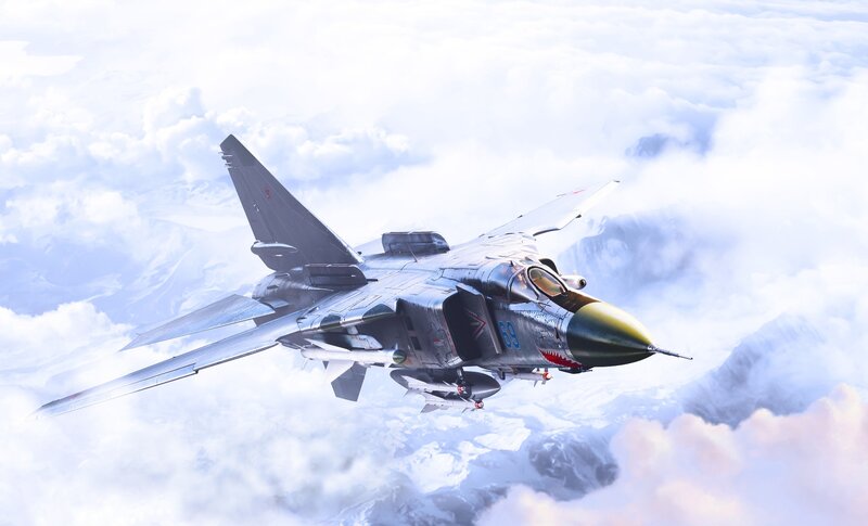 MiG-23 Fighter Jet — Gray