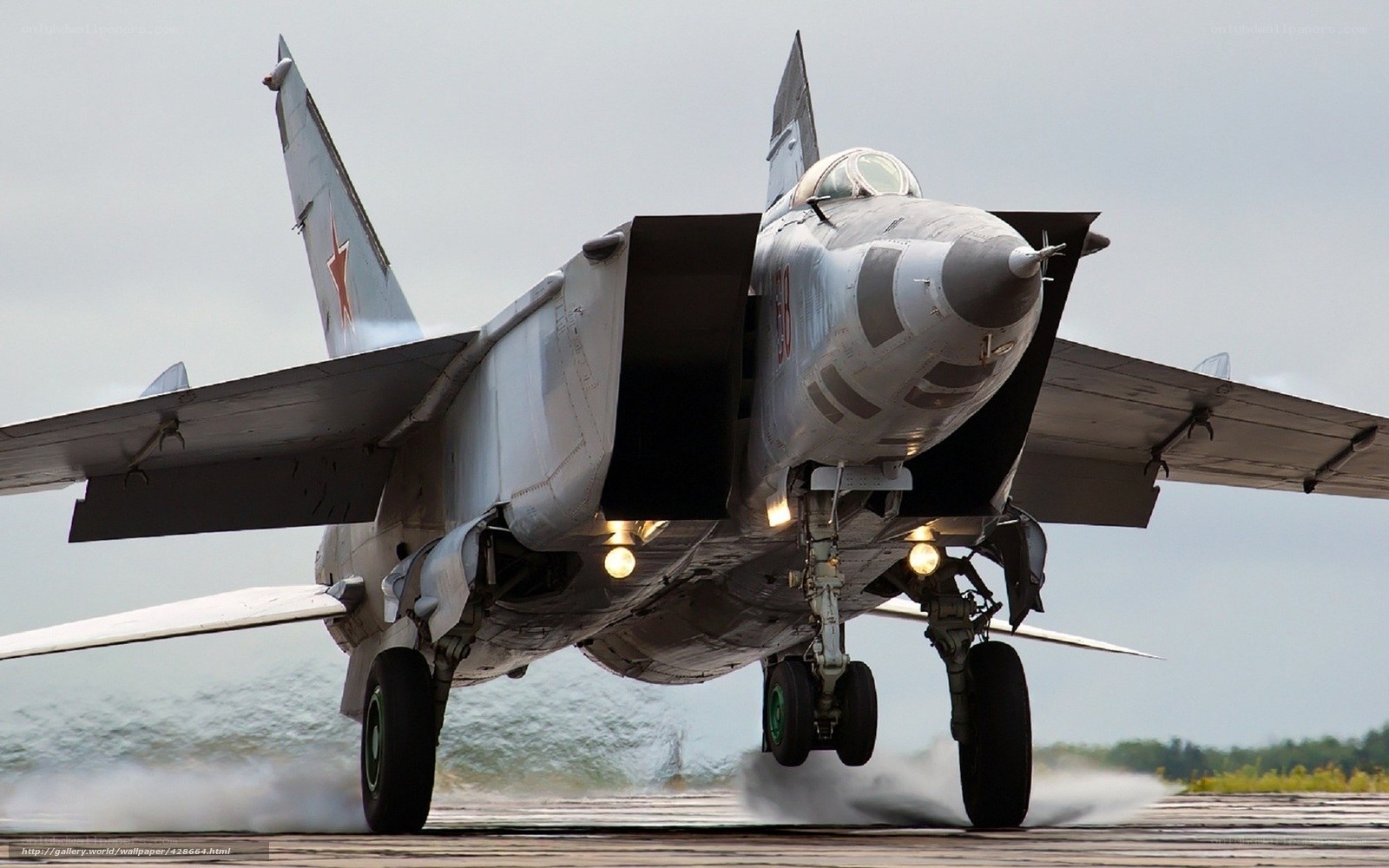MiG-25 on runway