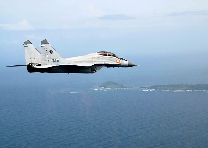 MiG-29 Fighter Jet — Blue, Calm