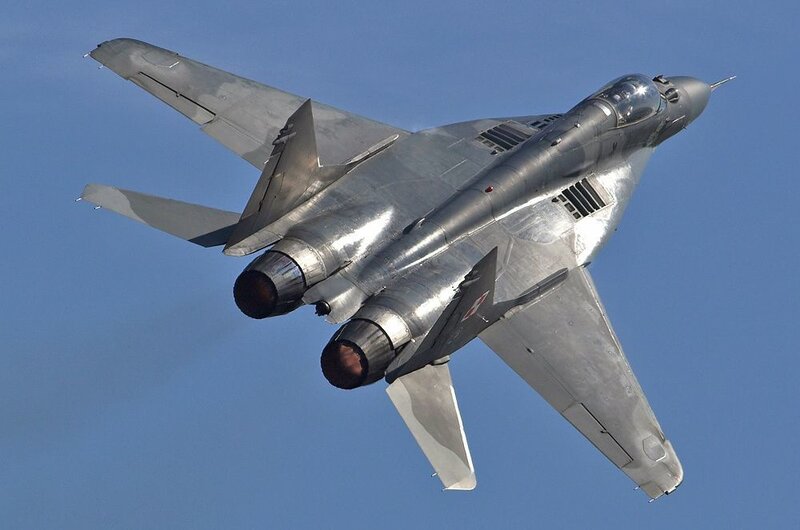 MiG-29 Fighter Jet — Blue, Dynamic