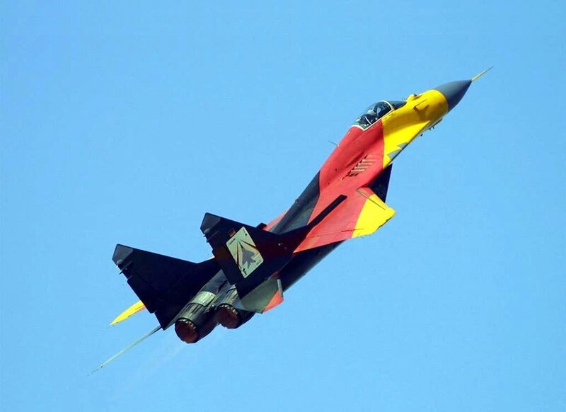 Mig-29 Fighter Jet — Blue