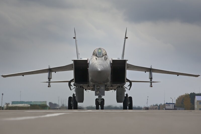 Mig-29 Fighter Jet — Gray, Dramatic, Afternoon, Photograph, Runway