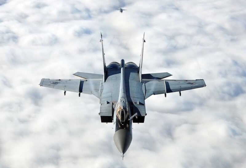 Mig-29 Fighter Jet — Gray, Dramatic, Photograph, Clouds, Aircraft