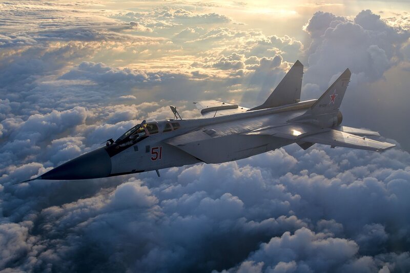 MiG-29 Fighter Jet — Gray, Dramatic, Sunset, Photograph