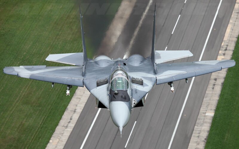 Mig-29 Fighter Jet — Gray, Dynamic, Afternoon, Photograph, Runway