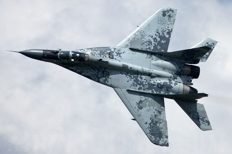 Mig-29 Fighter Jet — Gray, Dynamic, Photograph, Aircraft
