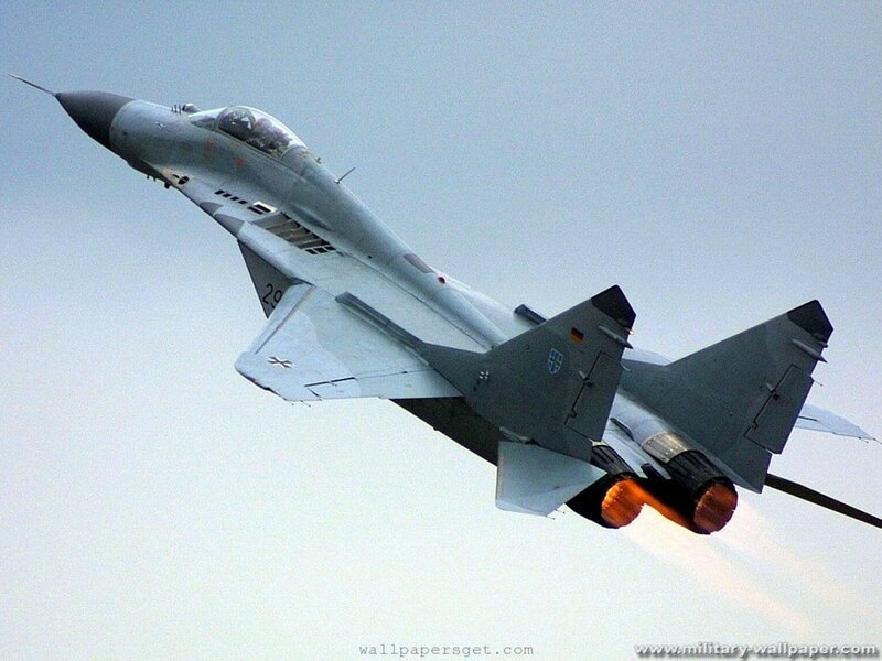 MiG-29 Fighter Jet — Gray, Dynamic, Photograph, Jet Engine
