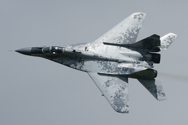 Mig-29 Fighter Jet — Gray, Neutral, Photograph