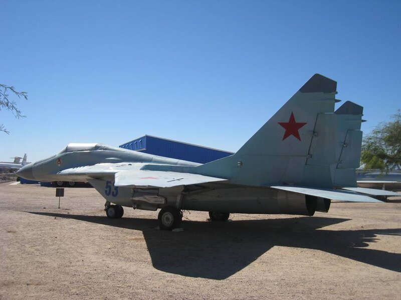 Mig-29 Fighter Jet — Gray, Outdoor