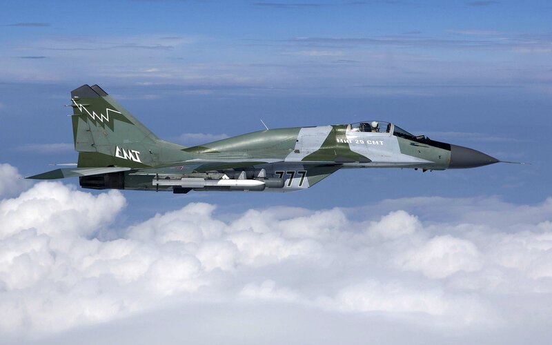 Mig-29 Fighter Jet — Green, Serene