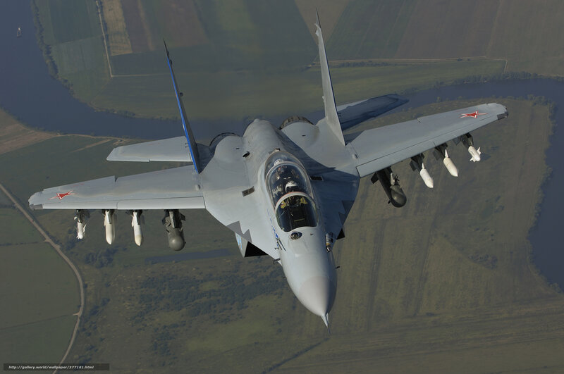 MiG-29 fighter jet in flight