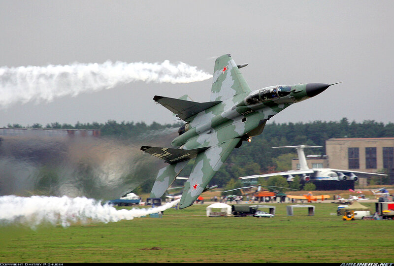 MiG-29 fighter jet in flight