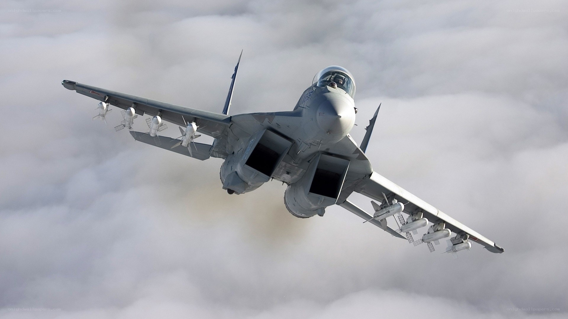 MiG-29 fighter jet in flight