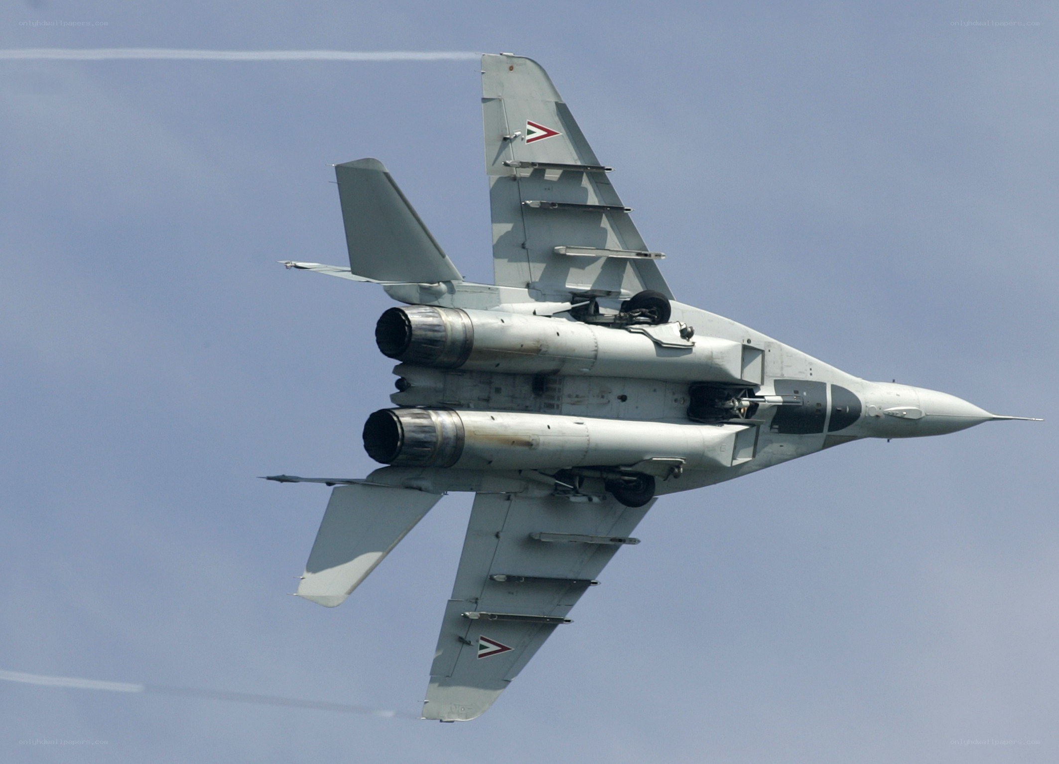 MiG-29 fighter jet in flight
