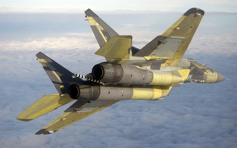 MiG-29 fighter jet in flight