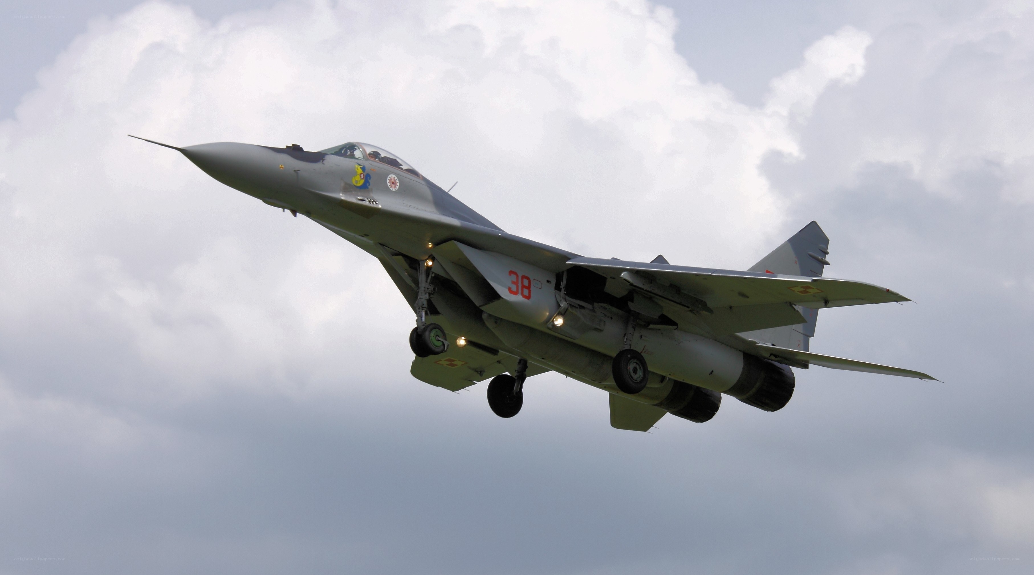 MiG-29 fighter jet in flight
