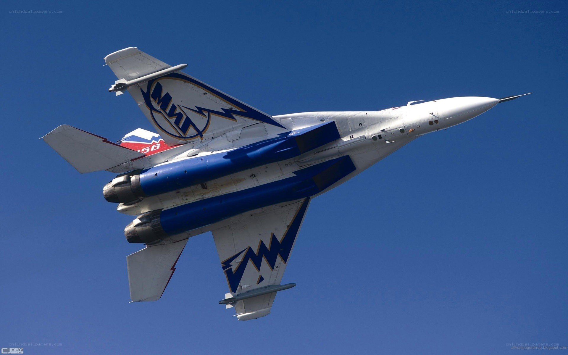 MiG-29 fighter jet in flight