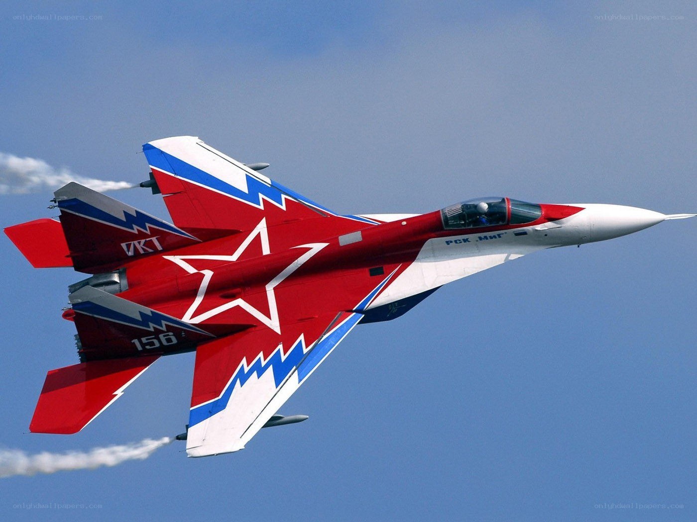 MiG-29 fighter jet in flight
