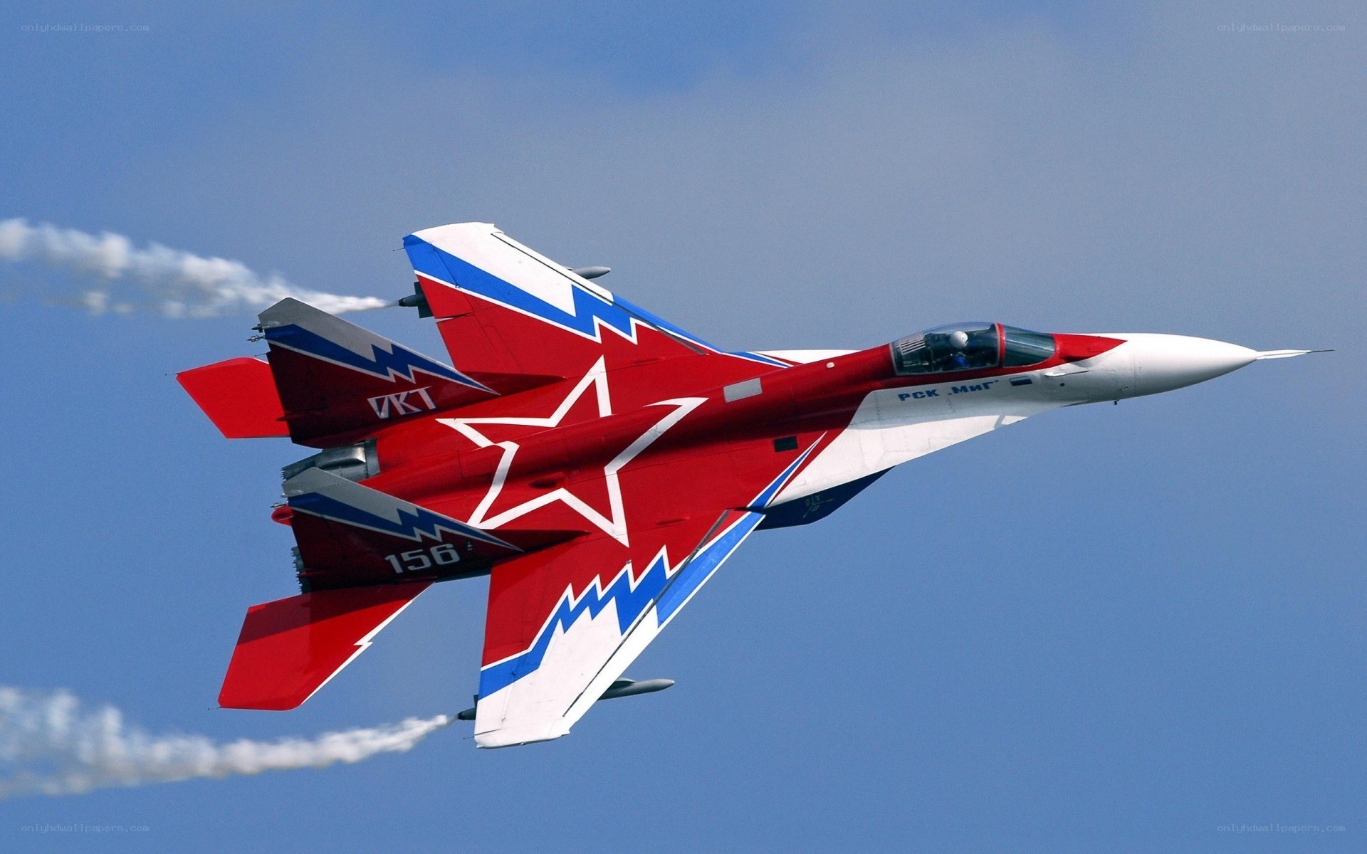 MiG-29 fighter jet in flight