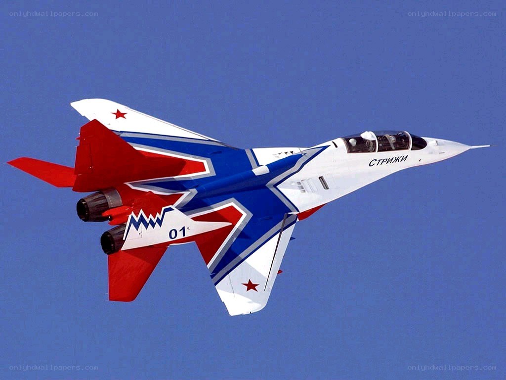 MiG-29 fighter jet in flight