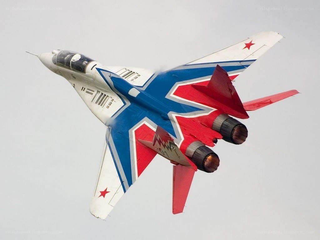 MiG-29 fighter jet in flight