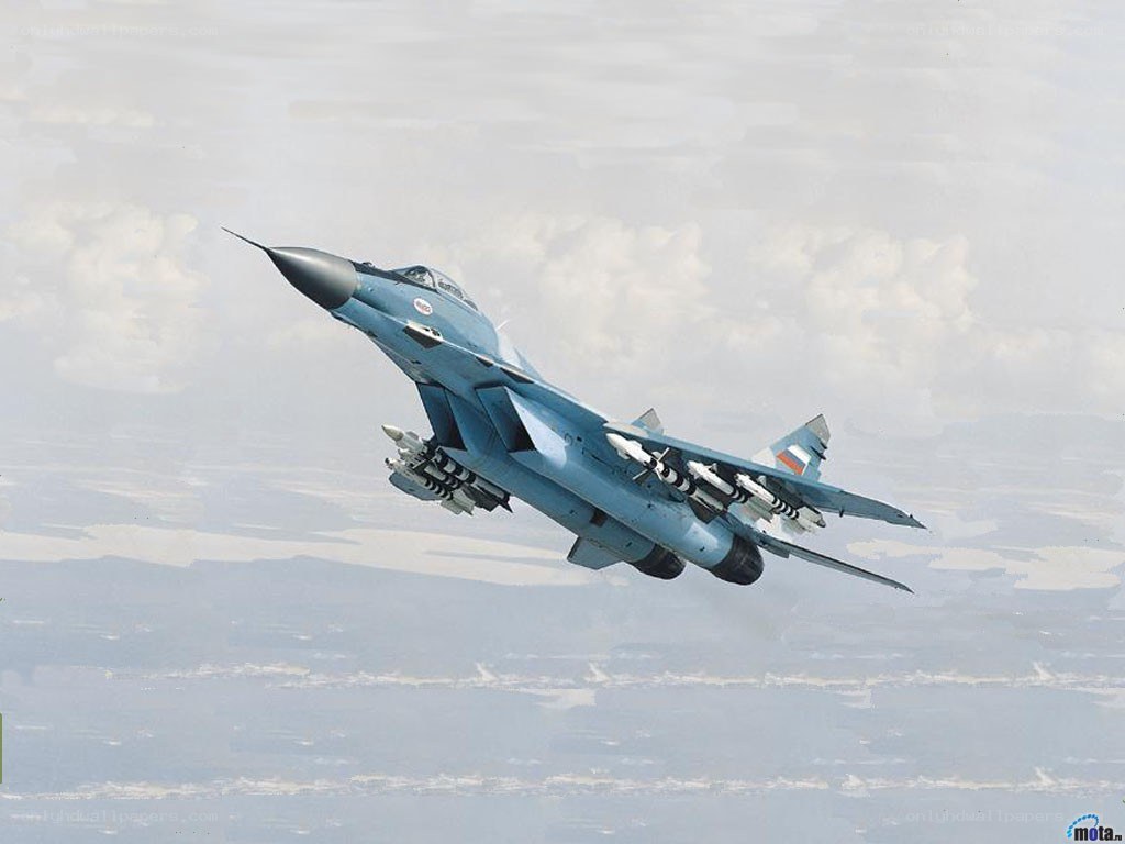 MiG-29 fighter jet in flight