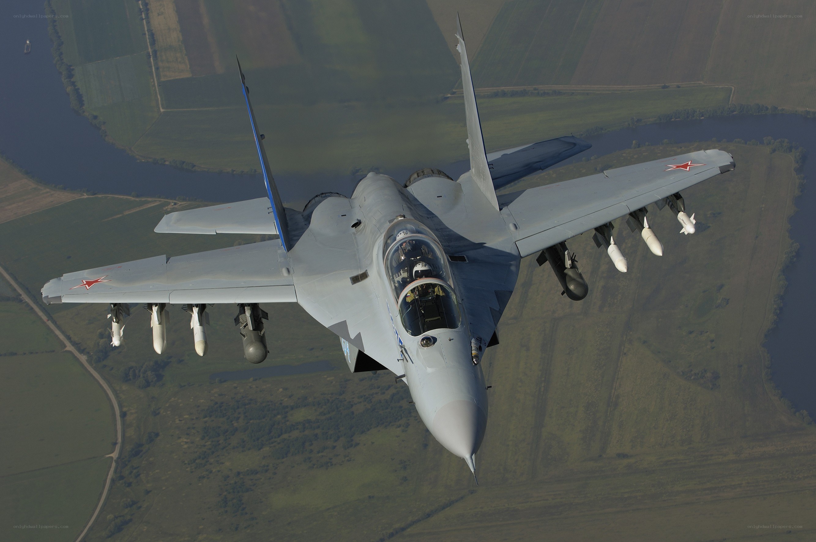 MiG-29 fighter jet in flight