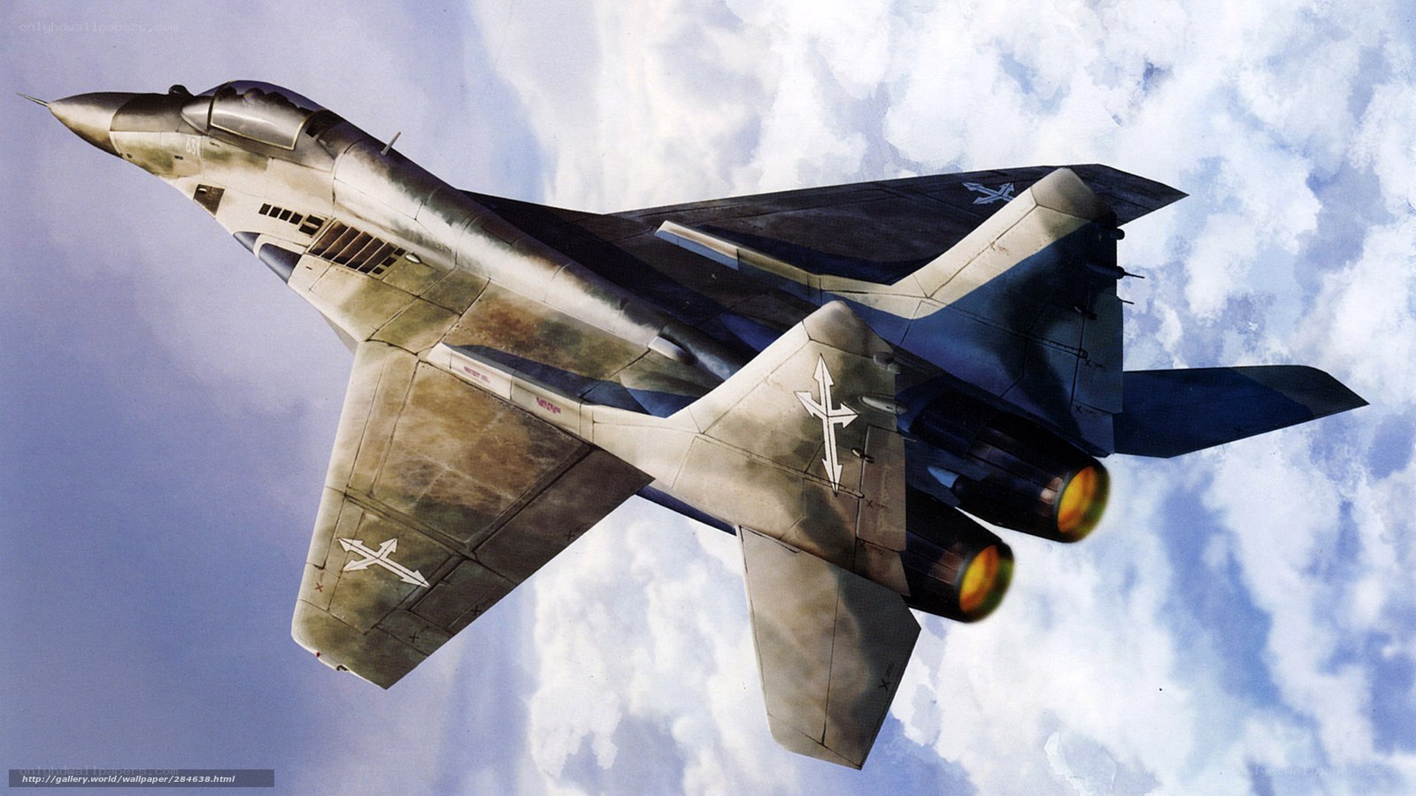 MiG-29 fighter jet in flight